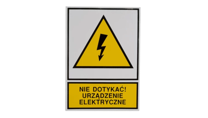 Tabliczka /znak ostrzegawczy/ TZO 105X148P /N.D.U.E./ E04TZ-01012130100 /10szt./