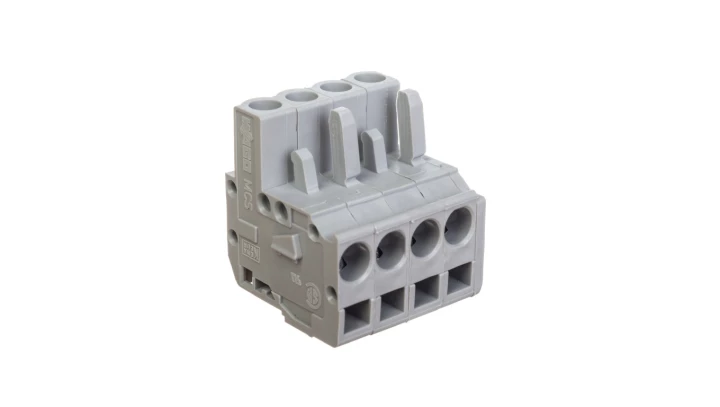 Gniazdo MCS-MIDI Classic kątowe 4-biegunowe szare raster 5mm 232-204/026-000
