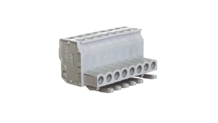 Gniazdo MCS-MIDI Classic kątowe 8-biegunowe szare raster 5mm 232-108/026-000