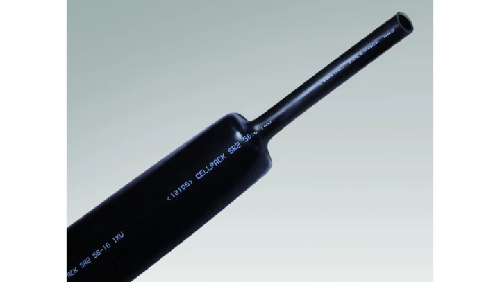 Rura termokurczliwa 160mm 50mm 1000mm czarna SR2/160-50/1000mm/B 143811 /1m/