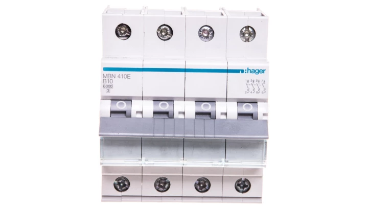Wyłącznik nadprądowy 4P B 10A 6kA AC MBN410E