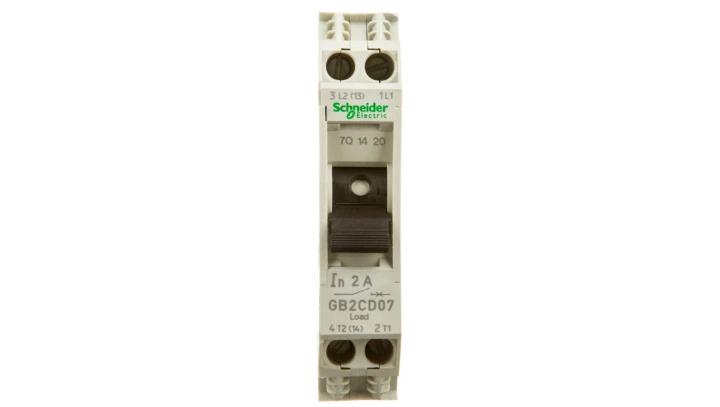 Wyłącznik termo-magnetyczny 1+N 2A AC GB2CD07