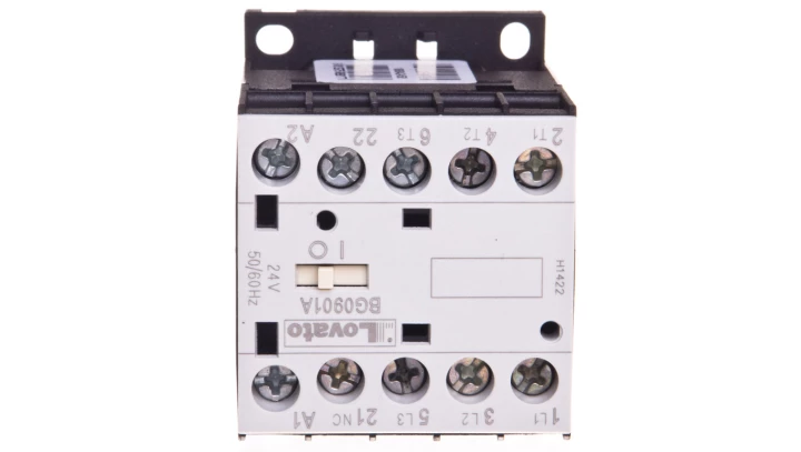 Stycznik mocy 3P 9A 4kW przy 400VAC AC3, cewka 24VAC 50/60Hz, 0Z 1R 11BG0901A024