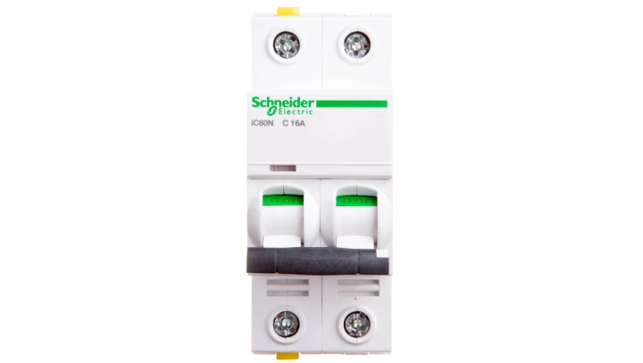 Wyłącznik nadprądowy 2P C 16A 6kA AC iC60N-C16-2 A9F04216