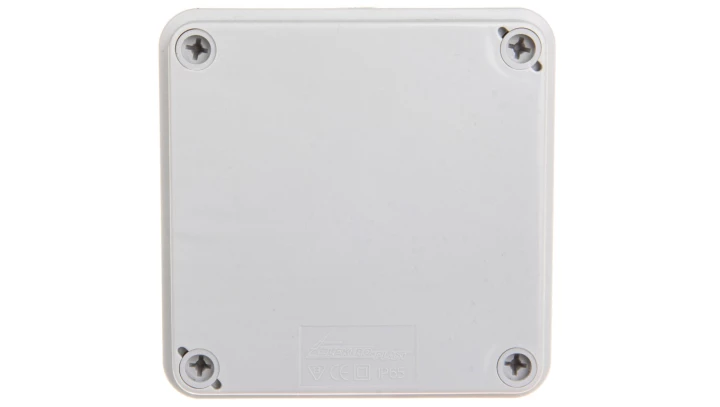 Puszka hermetyczna natynkowa 108x108x56mm IP65 szara PH-1A.1 28.11