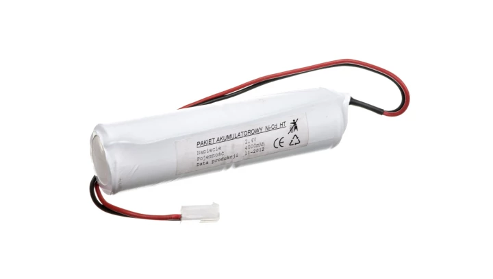 Pakiet akumulatorów 2,4V 4000mAh niklowo-kadmowe laska NiCd2,4V4,0Ah