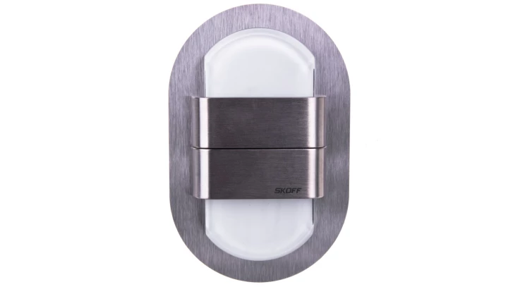 Oprawa LED 1,6W DUO RUEDA K(szlif) / WW (ciepły biały) INOX IP56 MH-RDU-K-H-1-PL-00-01