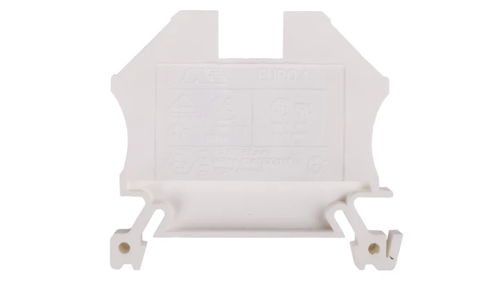 Złączka szynowa 2-przewodowa 4mm2 biała EURO 43409WT