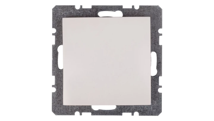 Berker/B.Kwadrat Zaślepka z elementem centralnym śnieżnobiała S.1/B.3/B.7 Glas 10098989