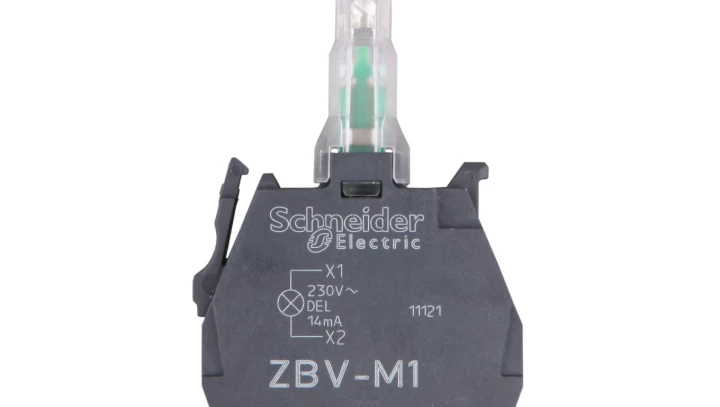 Harmony XB4 Zestaw świetlny Ø22 biały LED 230/240V (dawniej ZBVM3, ZBVM4, ZBVM5, ZBVM6, ZBVM8)