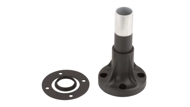 Podstawa z tulejką 120mm czarna metal XVBZ02