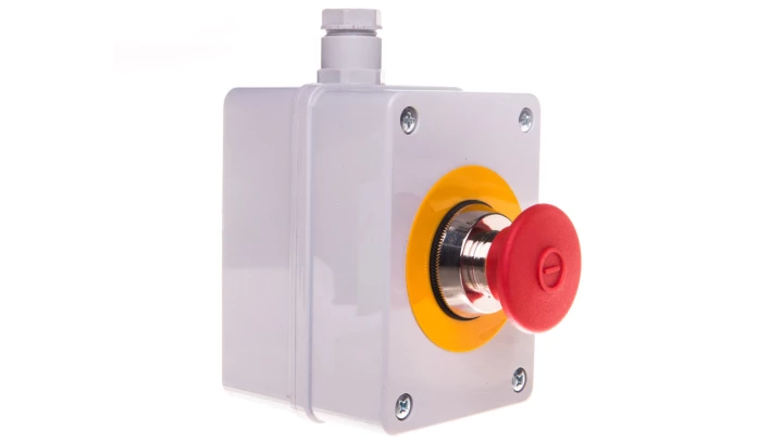 Obudowa kasety 1-otworowa 30mm szara IP56 W0-KASETA KP1-S1