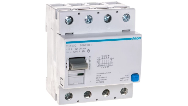 Wyłącznik różnicowoprądowy 4P 125A 0,03A typ A CDA490