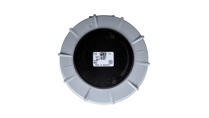 Gniazdo przenośne 125A 5P 500V czarne IP67 POWER TWIST 245-7