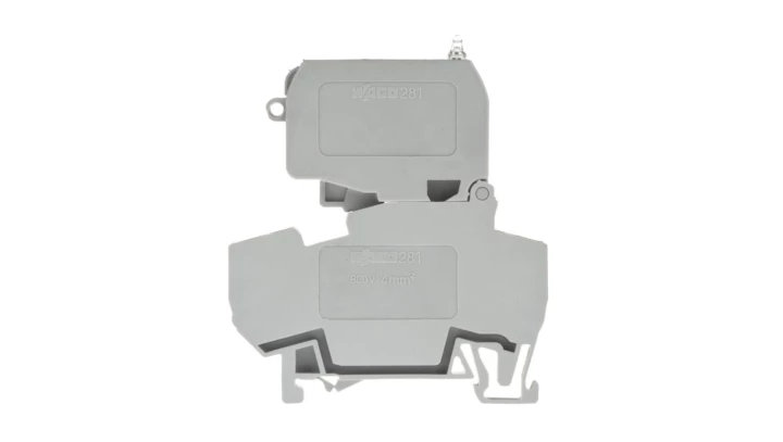 Złączka bezpiecznikowa 4mm2 szara 10A G 5x 30 281-622/281-417 /50szt./