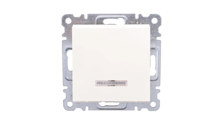 LUMINA2 Łącznik pojedynczy podświetlany kremowy WL0211