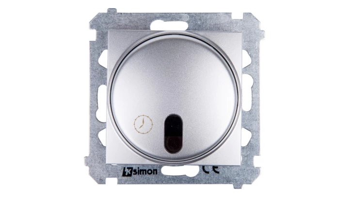 Simon 54 Łącznik z opóźnieniem wyłaczenia srebrny mat DWC10T.01/43