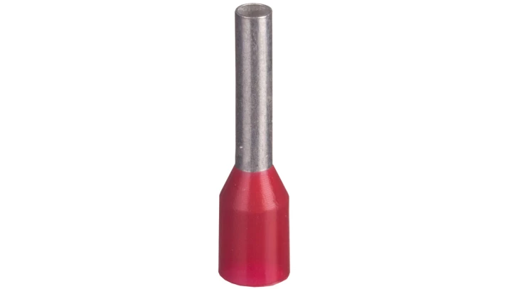 Końcówka tulejkowa izolowana TI 1mm2/8mm czerwona cynowana TI1L8x500 /500szt./