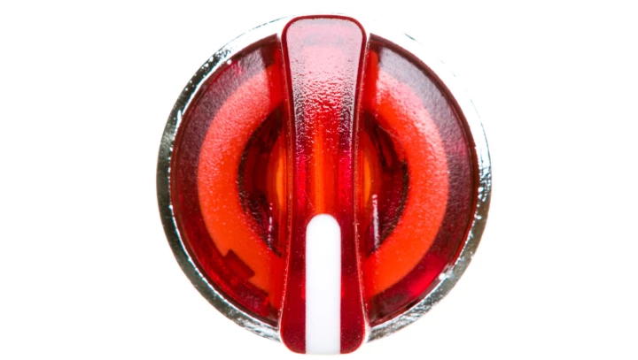 Napęd przełącznika 3 położeniowy czerwony z podświetleniem z samopowrotem ZB4BK1543