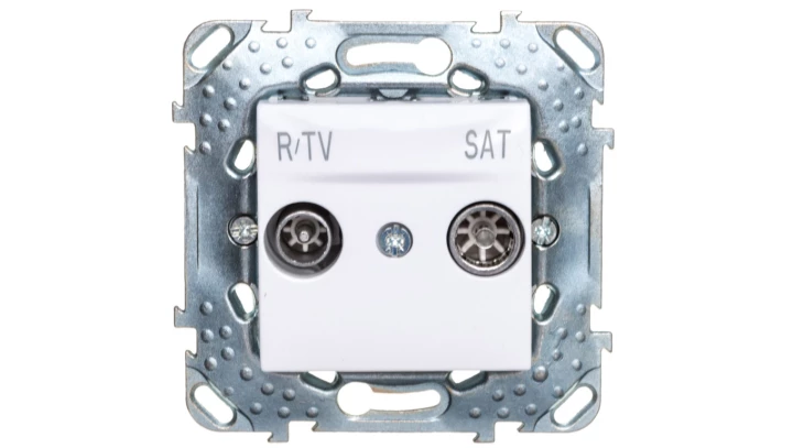 Unica Plus Gniazdo antenowe RTV-SAT biel polarna MGU50.454.18Z