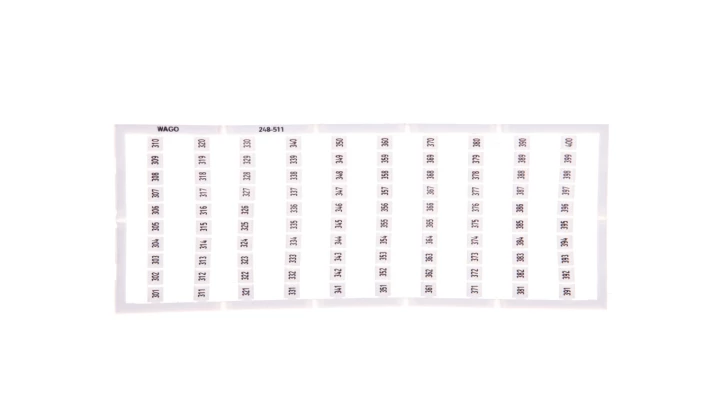 Oznaczniki Mini-WSB 1x 301-400 biały 248-511 /5szt./