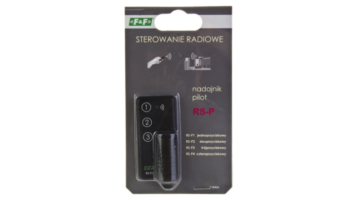 Pilot trzyprzyciskowy 12V A23 868MHz 30m czarny RS-P3