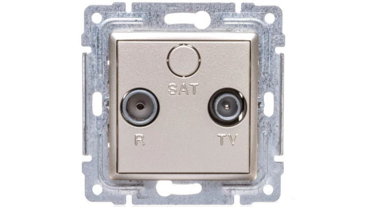 VENA Gniazdo antenowe RTV końcowe satyna 515073