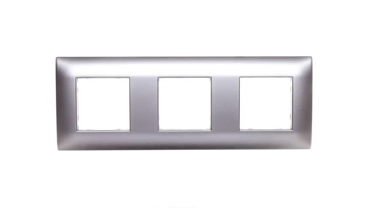 DANTE Ramka potrójna tworzywo ASA inox 454183