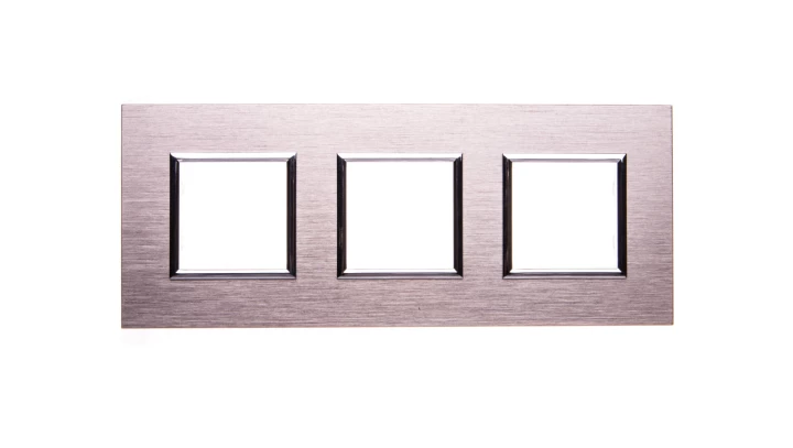 DANTE Ramka potrójna aluminium anodowane INOX 4541283