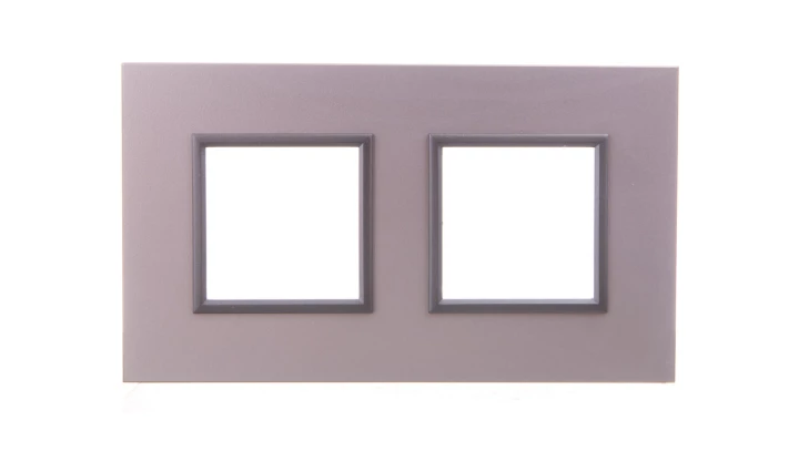 DANTE Ramka podwójna aluminium lakierowane ALUMINIUM 4542282