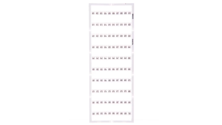 Oznaczniki Mini-WSB 1x 601-700 biały 248-514 /5szt./