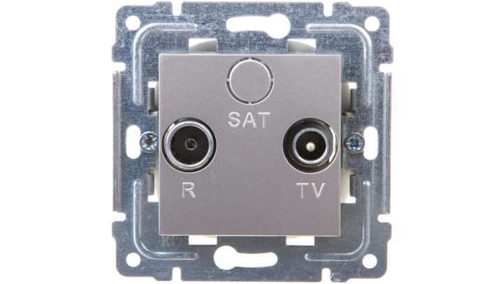 DANTE Gniazdo antenowe RTV końcowe inox 454173