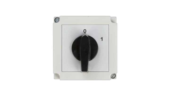 Łącznik krzywkowy 0-1 1P 25A w obudowie 4G25-90-PK R114 63-840392-031