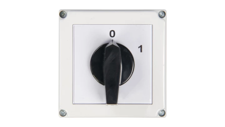 Łącznik krzywkowy 0-1 3P 63A w obudowie 4G63-10-PK R214 63-840306-051
