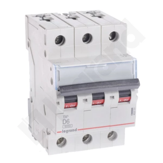 Wyłącznik nadprądowy 3P D 6A 6kA AC S303 TX3 403751