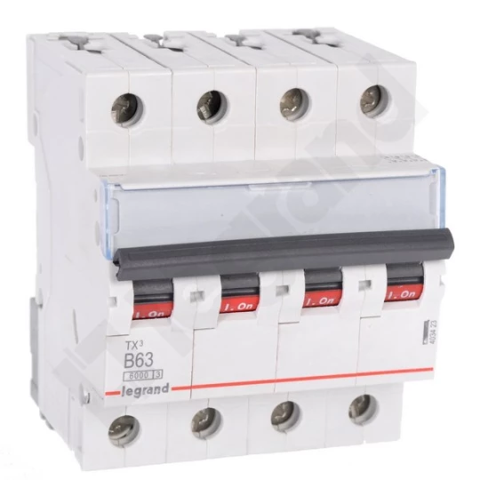Wyłącznik nadprądowy 4P B 63A 6kA AC S304 TX3 403423