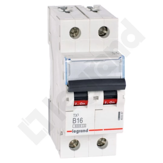 Wyłącznik nadprądowy 2P B 16A 6kA AC S302 TX3 403387