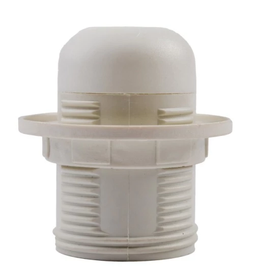 Oprawka E27 izolacyjna z gwintem zewnętrznym biała OTE27-01/0/T