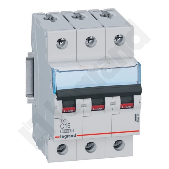 Wyłącznik nadprądowy 3P C 16A 10kA AC S313 TX3 404222