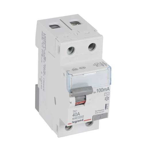 Wyłącznik różnicowoprądowy 2P 40A 0,1A typ AC P302 TX3 411520
