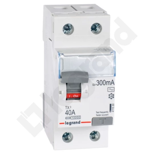 Wyłącznik różnicowoprądowy 2P 40A 0,3A typ AC P302 TX3 411530