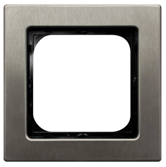 SONATA Ramka pojedyncza stal inox metal R-1RM/37
