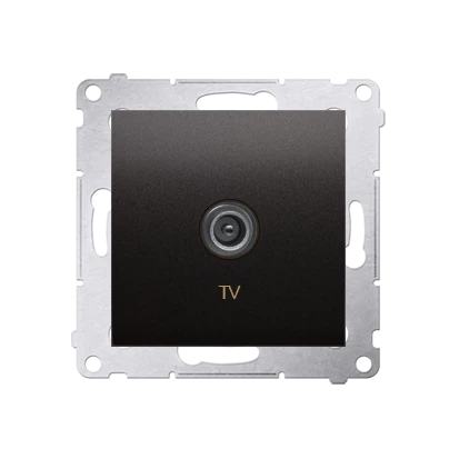 Simon 54 Gniazdo antenowe TV końcowe antracyt DAK1.01/48