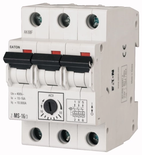 Wyłącznik silnikowy 3P 0,55kW 1-1,6A Z-MS-1,6/3 248407