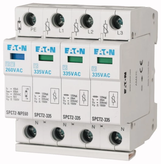 Ogranicznik przepięć C Typ 2 4P 20kA 1,4kV SPCT2-335-3+NPE 167622