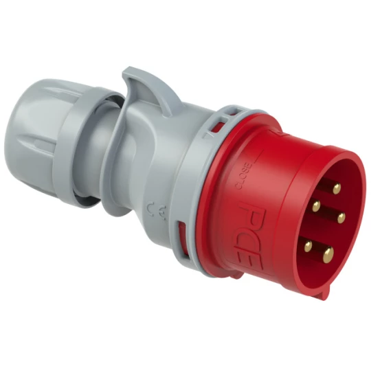 Wtyczka przenośna 16A 5P 400V czerwona IP44 TURBO SHARK 015-6TT