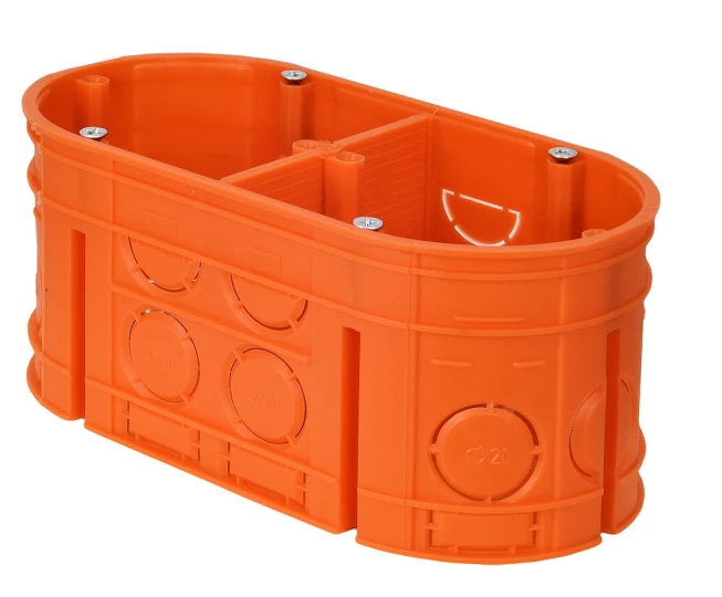 Puszka podtynkowa podwójna 60mm pomarańczowa M2x60F Multiwall 33160008