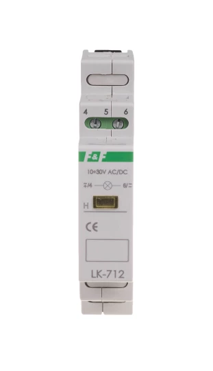 Lampka modułowa żółtaa 30-130V AC/DC LK-712Y-30-130V