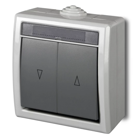 AQUANT Łącznik żaluzjowy IP55 szary ŁNT-8 1208-10