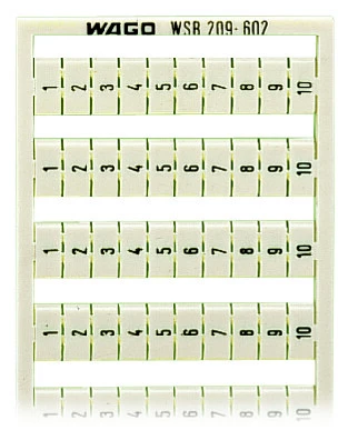 Ramka z oznacznikami 10x 1-10 209-602 /5szt./